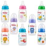 Nuby Printed Non-Drip Bottle, 4 Ounce, 1 Pack of 1 Bottle, Colors May Vary