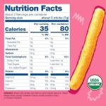 Earth's Best Organic Baby Food, Dissolvable Teething Snack for Babies 6 Months and Older, Strawberry Banana Crunchy Sticks, .56 oz Pack (Pack of 5)