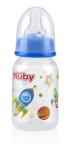 Nuby Printed Non-Drip Bottle, 4 Ounce, 1 Pack of 1 Bottle, Colors May Vary