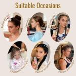 Dolahair Hair Wax Stick - Flyaway Control and Styling Pomade for Kids, Women, and Men - Accessorie Slick Back Hair Brush Kit Hair Bun Maker (Pack of 4)