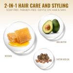 Dolahair Hair Wax Stick - Flyaway Control and Styling Pomade for Kids, Women, and Men - Accessorie Slick Back Hair Brush Kit Hair Bun Maker (Pack of 4)