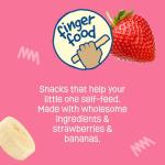 Earth's Best Organic Baby Food, Dissolvable Teething Snack for Babies 6 Months and Older, Strawberry Banana Crunchy Sticks, .56 oz Pack (Pack of 5)