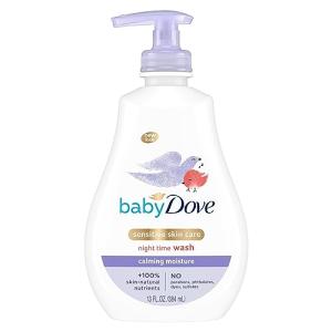 Baby Dove Sensitive Skin Care Baby Wash For a Calming Moisture Hypoallergenic and Tear-Free, Washes Away Bacteria, Chamomile, 13 Fl Oz