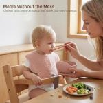 Konssy Muslin Baby Bibs 100% Cotton Absorbent Bandana Drool Bibs for Teething and Drooling, 6-Pack for Baby Boys & Girls