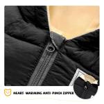 XMWEALTHY Baby Snowsuit Infant Toddler Newborn Cute Winter Coat Jacket Warm Long Sleeve Baby Bunting 0-6 Months Unisex Black