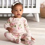 Gerber Baby Girls 2-pack Footed Pajamas And Toddler Sleepers, Pink Rose, 12 Months US