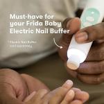 Frida Baby Electric Nail Buffer Replacement Pads | Safe + Easy Grooming, Trimming, and Nail Filing for Newborn, Toddler, or Children's Fingernails and toenails, 4 Buffer Pads