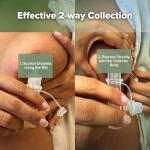 haakaa Colostrum Collector Kit Breast Milk Collector with Cotton Cloth Wipe and Storage Case, Ready-to-Use, Reusable, 4ml/6pcs