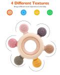 akolik Baby Teething Toys, Teething Relief Toy, BPA Free Baby Chew Toys Infant Toys Newborn Accessories, Teethers for Babies 0-3-6-9-12 Months Old Boys Girls