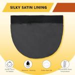 Baby Silky Satin Bonnet for 0-6 Months -Adjustable Infant Hair Care Sleep Cap - Black