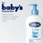 Cetaphil Baby Wash & Shampoo, 13.5oz Pack of 2, Hypoallergenic, Gentle Enough for Everyday Use, Soap Free