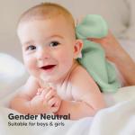 6-Pack Baby Washcloths - Soft Absorbent Viscose from Bamboo Wash Cloths for Babies, Kids, Toddlers, Infant, Newborn Bath Towels, Gentle on Sensitive Skin, 10x10 Reusable Face Towels (Hills)