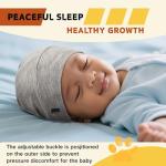 Baby Silky Satin Bonnet for 0-6 Months -Adjustable Infant Hair Care Sleep Cap - Black