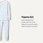 Amazon Essentials x Sofia Grainge Unisex Babies' Snug-Fit Cotton Pajamas, Pack of 2, Light Blue/Polar Bear, 12 Months