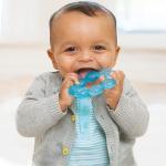 Infantino Water Teethers – Sensory Exploration, Teething, Cooling & Massaging Relief for Sore Gums, Lime & Blue, 3-Pack