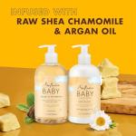 SheaMoisture Baby Essentials, Body Wash & Shampoo + Curls & Coils Conditioner, Detangler with Raw Shea, Chamomile & Argan Oil, Pediatrician-Tested, Hypoallergenic, Tear-Free, 13 Oz Ea