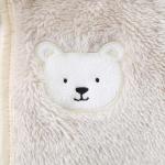 Newborn Baby Cartoon Bear Onesie Winter Coat Fleece Hooded Romper Jumpsuit Infant Outwear Jacket for 6-9 Months