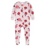 Gerber Baby Girls 2-Pack Footed Pajamas, Fruit Lovers Purple, 12 Months