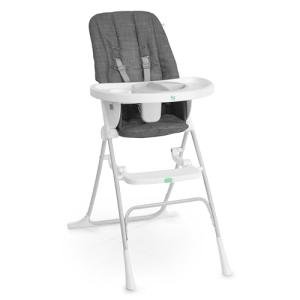 Ingenuity: ity by Ingenuity Sun Valley Compact Folding High Chair, Food-Grade Safe Plate, Safety Harness, for Ages 6 Months and Up, Unisex - Grey