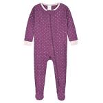 Gerber Baby Girls 2-Pack Footed Pajamas, Fruit Lovers Purple, 12 Months