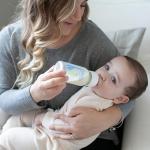 Dr. Brown's Anti-Colic Options+ Narrow Glass Baby Bottle with Level 1 Slow Flow Nipple, BPA-Free, 4 oz/120mL, 1-Pack