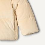 Amazon Essentials x Sofia Grainge Baby Girls' Velour Puffer Jacket, Light Beige, 24 Months