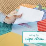 Infantino Foldable Soft Foam Play Mat, 57" Baby Mat for Floor Time, Lightweight, Easy to Store, Wipeable, Multicolor