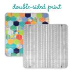 Infantino Foldable Soft Foam Play Mat, 57" Baby Mat for Floor Time, Lightweight, Easy to Store, Wipeable, Multicolor