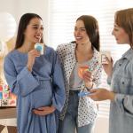 wookidel Baby Shower Games Sign Kit with 50 Blank Wooden Baby Blocks, 24 Acrylic Paint Marker and Wooden Sign, Blocks for Baby Shower, Gender Reveals Party(Green)