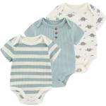 Ruliby Baby Bodysuit Boy Clothes Ribbed Newborn Infant Outfit Short Sleeve Romper 0-3 Month