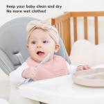 Susurration Muslin Baby Drool Bibs 10Pack Soft Square Adjustable Bandana Bibs for Unisex Baby Girls & Boys (Pink)