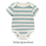 Ruliby Baby Bodysuit Boy Clothes Ribbed Newborn Infant Outfit Short Sleeve Romper 0-3 Month