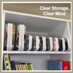 WELPIRT 4 pcs Clear Zipper Pouches,Hard Shell Zipper Case, Toiletry Bag for Travel, CLear Diaper Bag, Toiletry Pouch, Travel Organizer, Cosmetic Bag,Toy Storage Bins (M+3S)