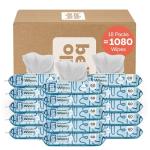 Hello Bello Extra Gentle Unscented Baby Wipes, Plant Based, Made with 99% Water and Aloe for Babies and Kids, 1080 Count