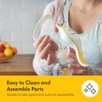Medela Harmony Manual Breast Pump, Compact Swiss Design with PersonalFit Flex Shields and Medela's 2-Phase Expression Technology