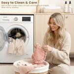 Konssy Muslin Baby Bibs for Girls – Soft 100% Cotton Drool Bibs, Ruffle Trim for Newborns & Toddlers 0-36 Months 3-Pack