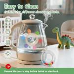 Yoolane Baby Teething Ring Toys [Original] - Silicone Rattle Teethers for Babies, Dinosaur Baby Teether Chew Toys Teething Relief, Stuff Essentials and Gifts for Toddler Infant Boys Girls 3+ Months