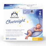 Amazon Brand - Mama Bear Overnight Diapers, Size 6, 54 Count