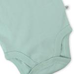 HonestBaby Organic Cotton Short Sleeve Onesies Bodysuits Multi Pack, 5-Pack Sage Ombre, 3-6 Months
