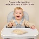 Obee Odee 3-in-1 Portable Baby High Chair for Babies and Toddlers, Convertible Easy Clean Infant Foldable Highchair with Adjustable Legs & Dishwasher Safe Tray, Grey