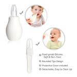 Baby Grooming Kit, Infant Safety Care Set with Hair Brush Comb Nail Clipper Nasal Aspirator,Baby Essentials Kit for Newborn Girls Boys (Grey White)