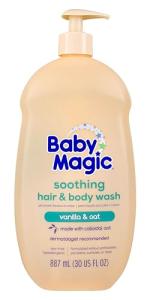 Baby Magic Soothing Hair & Body Wash, Vanilla & Oat, 30 Fl Oz