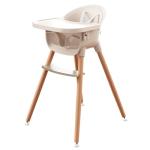 Fodoss 3-in-1 Wooden High Chair for Babies and Toddlers,Convertible Easy Clean Infant Highchair,Modern Design Silla para Comer De Bebe