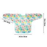 PandaEar 5 Pack Baby Long Sleeve Bibs| Waterproof Full Sleeve Bib for Baby Infant Toddler 6-36 Months