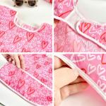 PandaEar 5 Pack Baby Long Sleeve Bibs| Waterproof Full Sleeve Bib for Baby Infant Toddler 6-36 Months