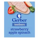 Gerber Teethers, Strawberry Apple Spinach Gentle Teething Wafers, Baby Teething Snacks