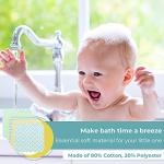 Spasilk Washcloth Wipes Set for Newborn Boys and Girls, Soft Terry Washcloth Set, Pack of 10, Green Diamonds