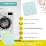 Spasilk Washcloth Wipes Set for Newborn Boys and Girls, Soft Terry Washcloth Set, Pack of 10, Green Diamonds