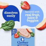 Gerber Teethers, Strawberry Apple Spinach Gentle Teething Wafers, Baby Teething Snacks