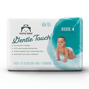 Amazon Brand - Mama Bear Gentle Touch Diapers, Size 4, 37 Count